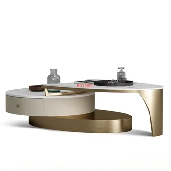 uma mesa de café, sala de estar, mesa de café, variável mesa de jantar, o luxo moderno rock painel de TV, armário, mesa de café combinação