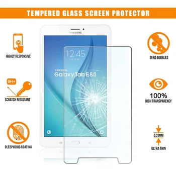 Para Samsung Galaxy Tab E 8.0 SM-T377 Tablet Completo Vidro Temperado Premium Anti-risco HD Clara Filme Protetor Protetor de Tampa