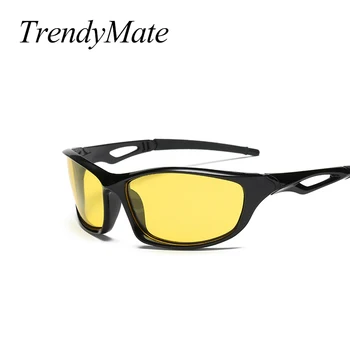 Os Óculos de sol polarizados Homens de Condução Tons Masculina Óculos de Sol Para Homens de Visão Noturna 2018 Marca de Luxo Designer Oculos 1467T