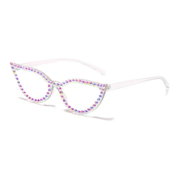 Limpar Óculos Strass Óculos De Armação De Mulheres De Óculos De Sol Tons De Óculos De Rua Agradável Proteger Tendências Produto