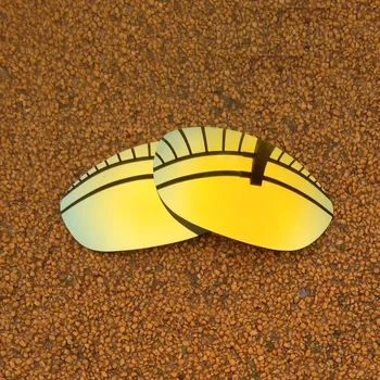 Ouro 24K Espelhado Polarizada de Substituição de Lentes para Monstro Cão Óculos de sol de Armação de 100% de proteção UVA & UVB