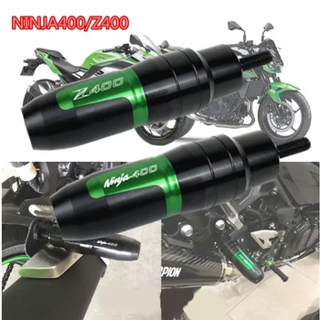 Moto modificada CNC de tubo de escape anti-queda pau bola anti-queda amortecedor de borracha do Ajuste Para a Kawasaki NINJA400/Z400 17-22