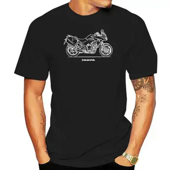 2022 Novo Estilo de Verão a Moda de Manga Curta Japonês Fãs do Motociclismo Cbf1000 2012 Inspirada Motocicleta Homens musculosos de Homens T Shirts