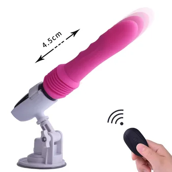 Controle Remoto Impulso Vibrador Vibrador Automático Retrátil Ponto G Estimulador Vaginal Com Ventosa Brinquedo Do Sexo Para As Mulheres O Orgasmo