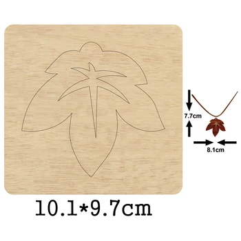 Maple Leaf Cair uma Alça 2020 Corte de Molde de Madeira Morre Lâmina Regra de corte Para DIY Pano de Couro Artesanato de Papel 2 em 1 Brinco Pingente