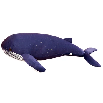 chegada nova grande 80 cm baleia azul de pelúcia macia boneca jogar travesseiro de presente de Natal s2559