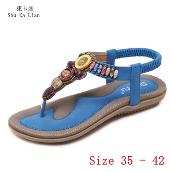 Estilo De Verão De Sapatos De Slides Mulheres Sandálias Mulher Sapatos De Flip-Flops Chinelos, Sandálias Plus Size 35 - 42