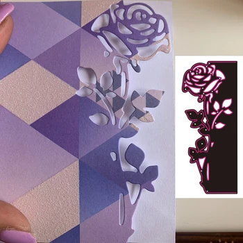Novas Rosas flores de corte de Metal Die scrapbook Decoração em relevo álbum de Fotos de Decoração de Cartão de fazer DIY Artesanato
