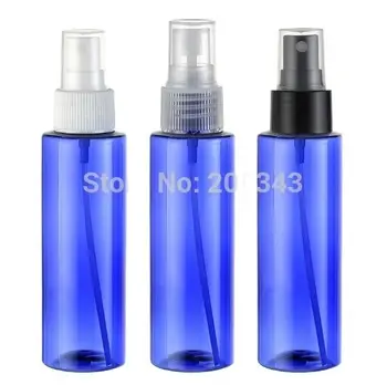 100ml azul transparente frasco de spray ou loção, frasco ou garrafa de água, secretária