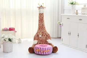 criativo de pelúcia girafa tatami big cartoon marrom girafa sofá crianças sofá presente de cerca de 70 centímetros de