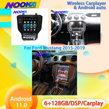 2 Din Android 11.0 6GB+128GB Para Ford Mustang 2015-2019 Rádio do Carro Player de Multimídia de Auto Estéreo GPS de Navegação Chefe da Unidade de Carplay
