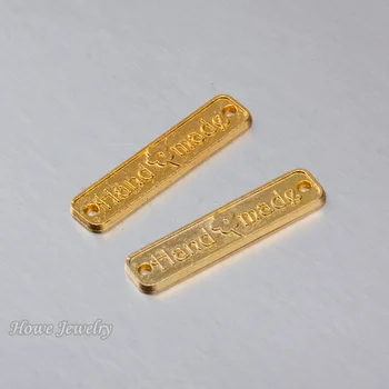 120pcs vintage, feitos à mão conector pingente de ouro cor liga Pingente de DIY Estilo Europeu jóia C088