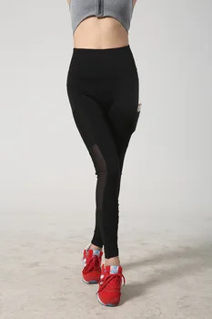 Eshtanga Yoga leggings Sólido de Alta Elástico na Cintura Super Qualidade de Comprimento Total 4-way Stretch Calças Skinny Tamanho XS-XL frete Grátis