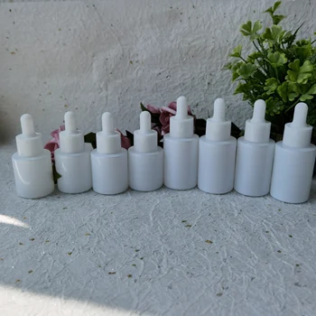 20ml 30ml prateado vidro de óleo essencial frasco conta-gotas de cosméticos pipeta frascos de cosméticos embalagens cor-de-rosa, verde, azul,
