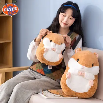 18CM Bonito hamster de pelúcia kawaii Recheado &Pelúcia de Animais Brinquedos boneca bebê acompanhar o sono brinquedo presentes Para as crianças