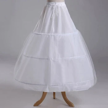 Novo 3 Anéis De Petticoat Para O Vestido De Casamento Elástico Laço Pode Ser Ajustável De Acessórios Do Casamento