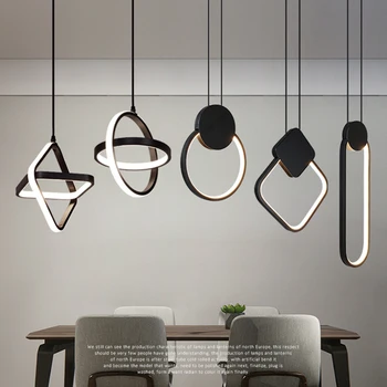 Led moderna luminária Pendente, iluminação Interior Criativo Lustre luminária para sala de Jantar, Cozinha Luz de Cabeceira Hanging Lamp