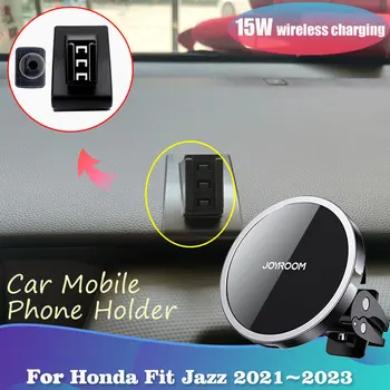 Telefone Suporte para Honda Fit Jazz SE 4th Gen Crossstar 2021 2022 2023 Clipe Magnético Suporte Wireles Carregamento Accessorie iPhone
