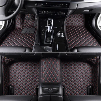 Tapete para carros personalizados para Audi A8/A8L 4 Assento 2006-2010 Anos 100% Ajuste Automático de Detalhes no Interior do Carro Acessórios Tapete