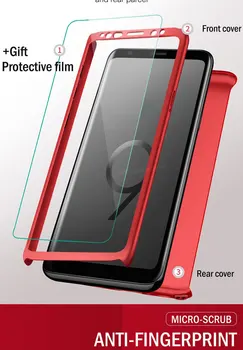 360 Completo telefone Case Para Samsung Galaxy A6 A7 A8 A9 J4, J6 J8 Nota 5 8 9 10 S6 S7 S8 S9 S10 Lite Pro Plus Borda De 2018, Caso