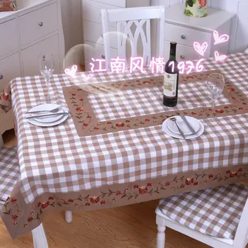 Xadrez toalha de mesa pano de tabela bordado pano bordado Chinês tradicional mesa de café redonda mesa; cortina; almofada
