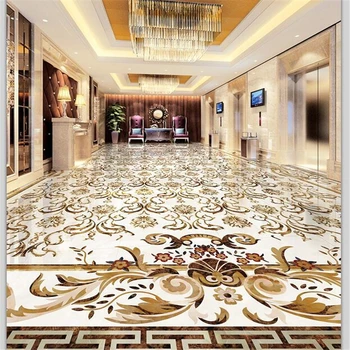 wellyu Personalizado pisos pintura decorativa 3D mármore padrão Continental padrão de telha de pedra, parquet, 3d auto-adesivos